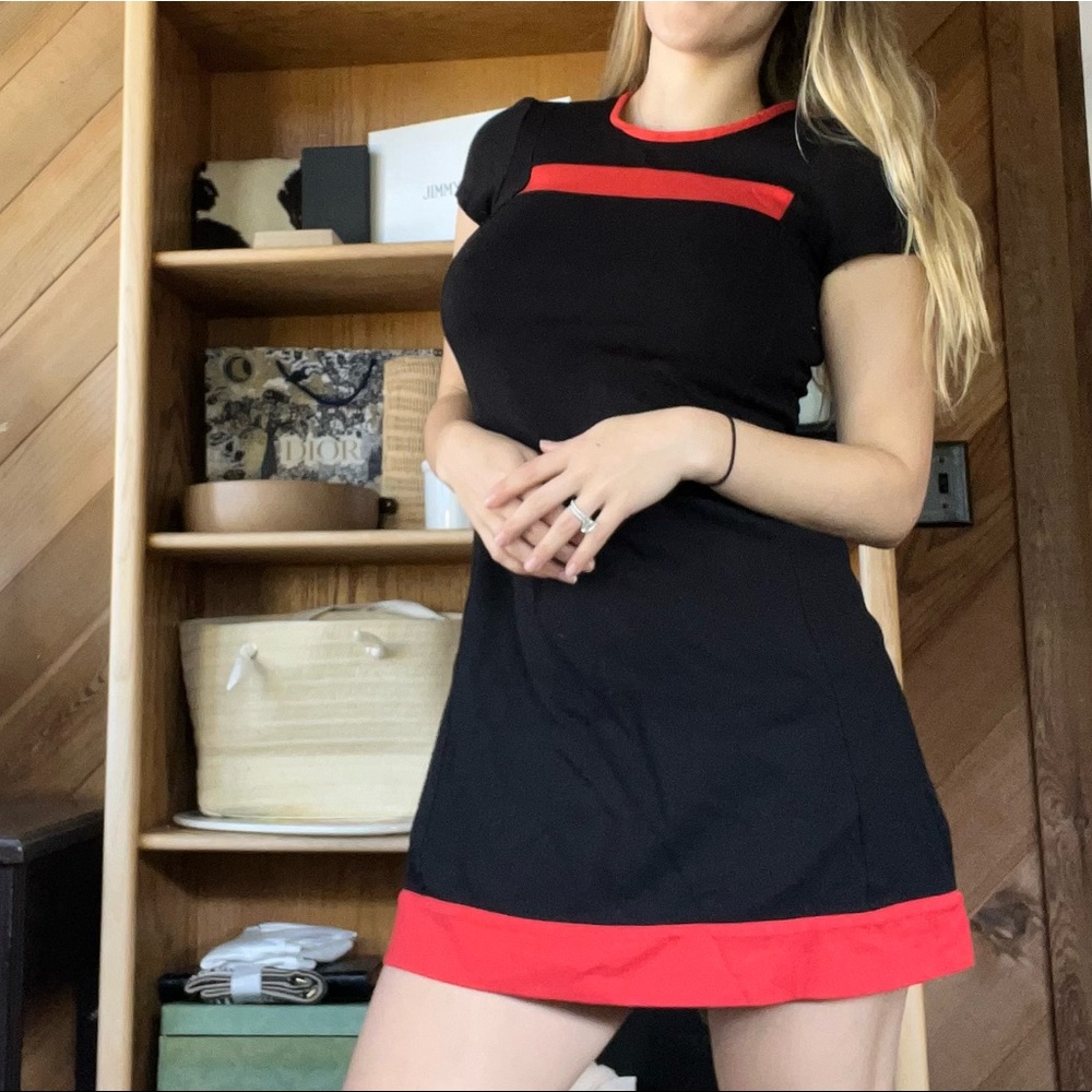 red and black Pink Tartan dress